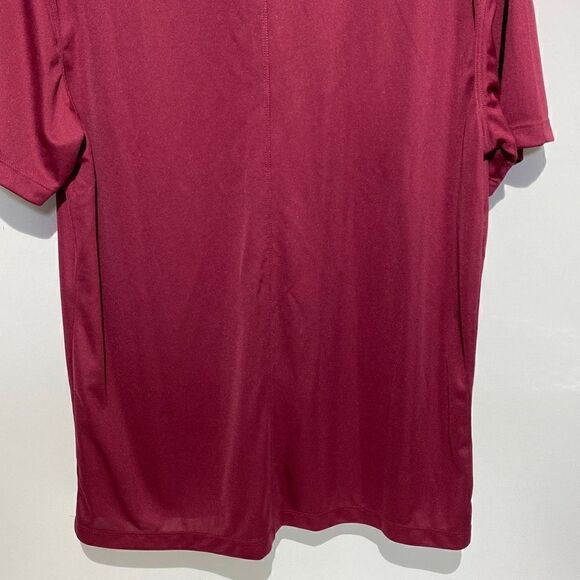 Nike Dri-Fit Men's Short Sleeve Red Golf Polo Shirt Size M - Picture 6 of 9